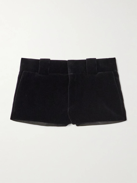  Chloé Chloé - Cotton-velvet Shorts - Black 