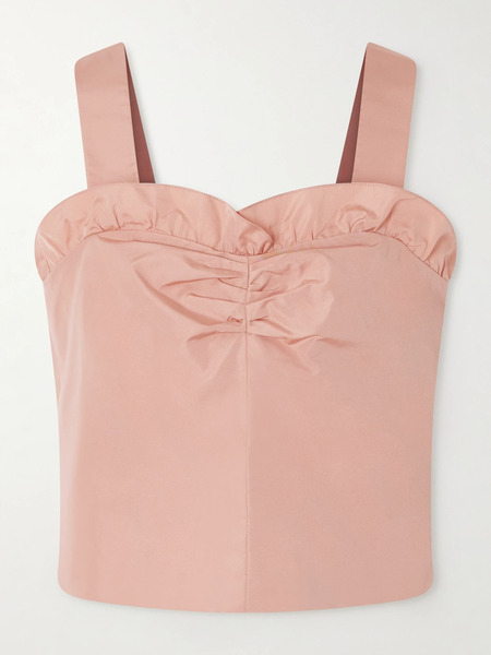  Chloé Chloé - Cropped Ruffled Taffeta Top - Pink 