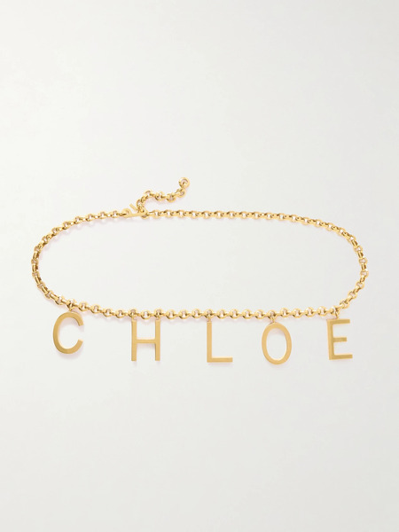  Chloé Chloé - Embellished Gold-tone Chain Belt - One Size 