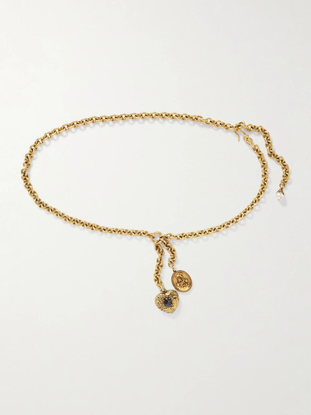  Chloé Chloé - Embellished Gold-tone Chain Belt - One Size 
