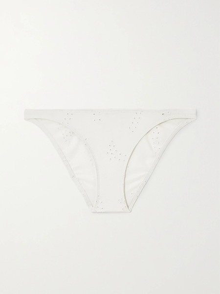  Chloé Chloé - + Eres Broderie Anglaise Bikini Briefs - White 