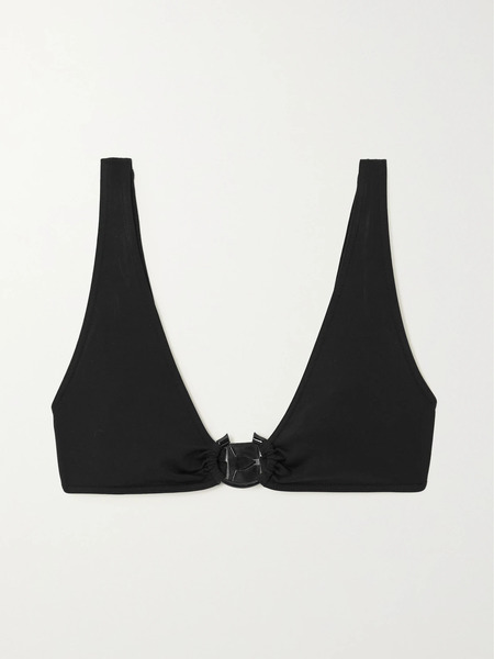  Chloé Chloé - + Eres Embellished Triangle Bikini Top - Black 