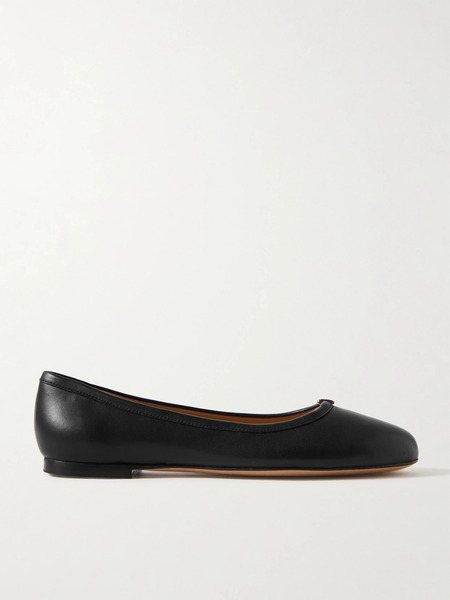  Chloé Chloé - + Net Sustain Marcie Embellished Leather Ballet Flats - Black 