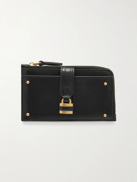  Chloé Chloé - Paddington Embellished Leather Cardholder - Black 