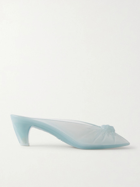  Chloé Chloé - Ruched Tpu Mules - Blue 