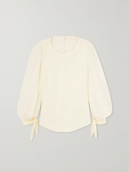  Chloé Chloé - Silk Crepe De Chine Blouse - Off-white 