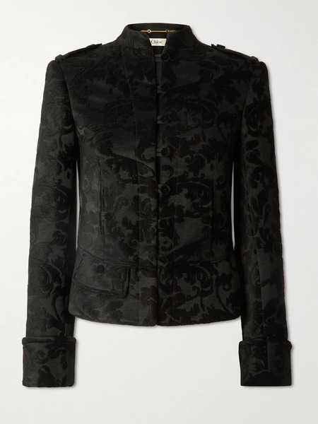  Chloé Chloé - Velvet-jacquard Jacket - Black 