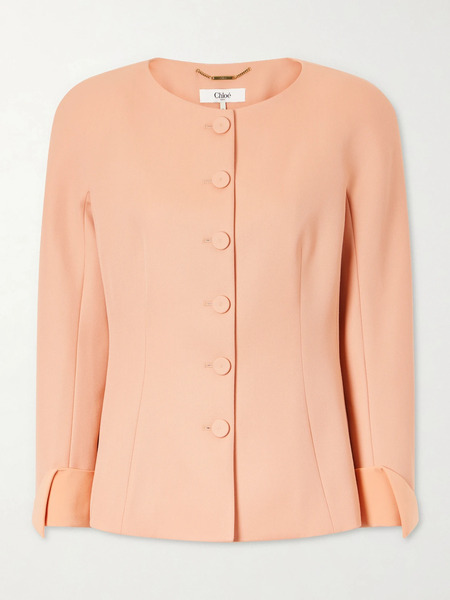  Chloé Chloé - Wool-crepe Jacket - Pink 