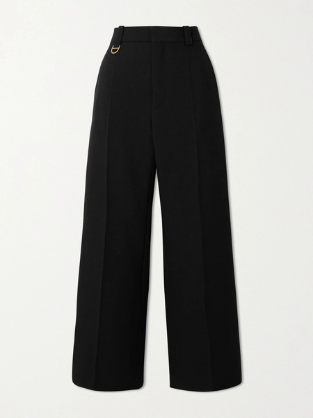  Chloé Chloé - Wool-crepe Straight-leg Pants - Black 