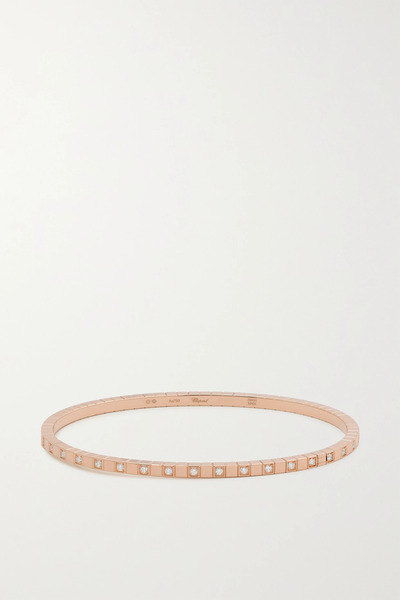 Chopard Chopard - Ice Cube 18-karat Rose Gold Diamond Bangle - M 
