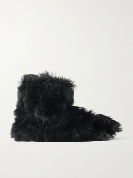  Christen Christen - Big Boot Shearling Ankle Boots - Black 