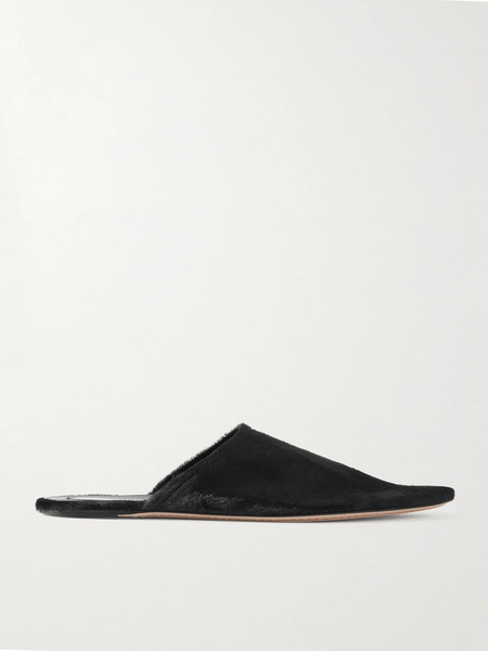  Christen Christen - Elipse Calf Hair Slip-ons - Black 