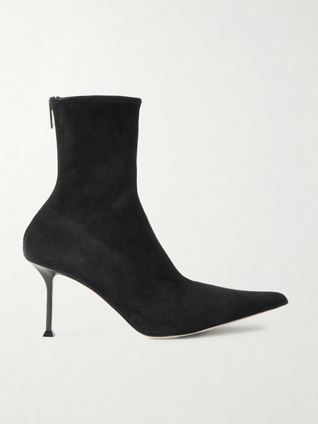 Christen Christen - Helix Stretch Stretch-suede Ankle Boots - Black 