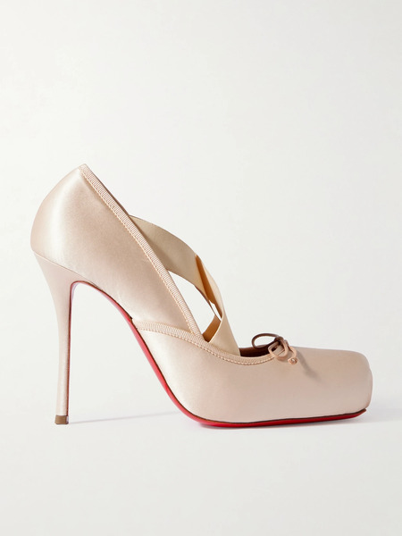  Christian Louboutin Christian Louboutin - Cassiastic 100 Satin Ballet - Blush 