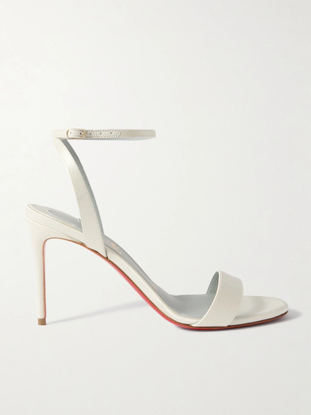  Christian Louboutin Christian Louboutin - Loubigirl 85 Satin Sandals - Off-white 