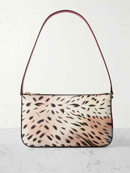 Christian Louboutin Christian Louboutin - Loubila Leopard-print Leather Shoulder Bag - Leopard Print 