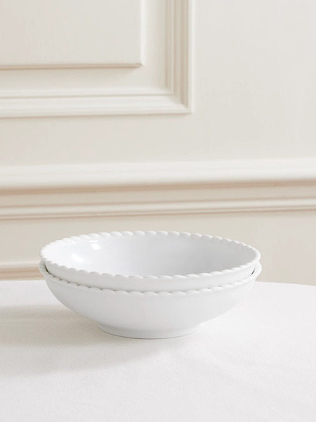  Christofle Christofle - Babylone Porcelain Pasta Bowl - White 