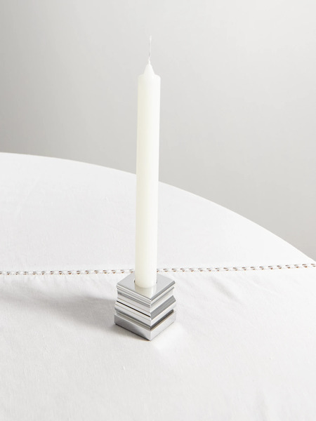  Christofle Christofle - + Mathias Kiss Aluminium Candle Holder - Silver 