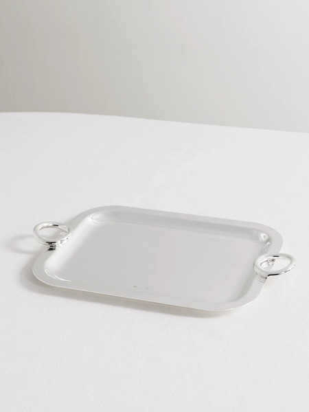  Christofle Christofle - Vertigo Silver-plated Tray - One Size 