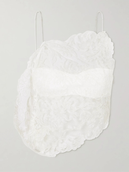 Christopher Esber Christopher Esber - Cotton Corded-lace Top - White 
