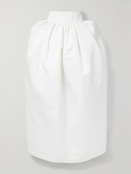  Christopher John Rogers Christopher John Rogers - Gathered Silk-faille Maxi Skirt - Ivory 