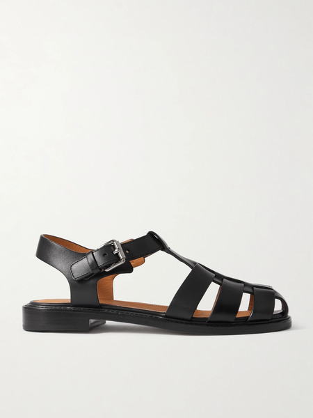  Church's Church's - Fisher Cutout Leather Sandals - Black 
