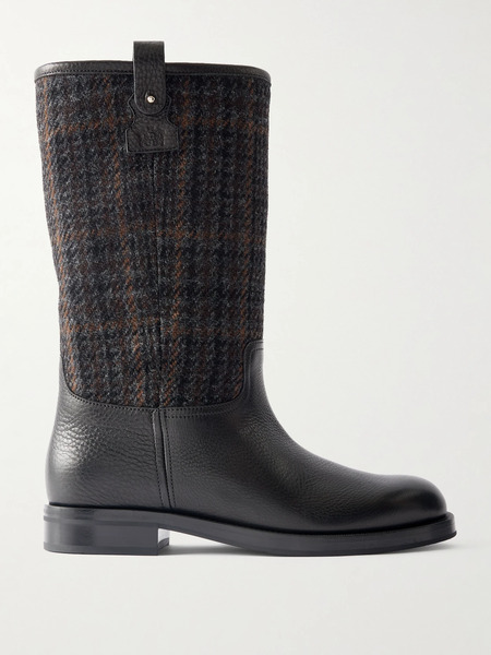 Church's Church's - Peyton Tweed And Leather Boots - Black 
