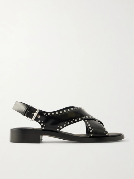  Church's Church's - Remi Studded Woven Leather Sandals - Black 