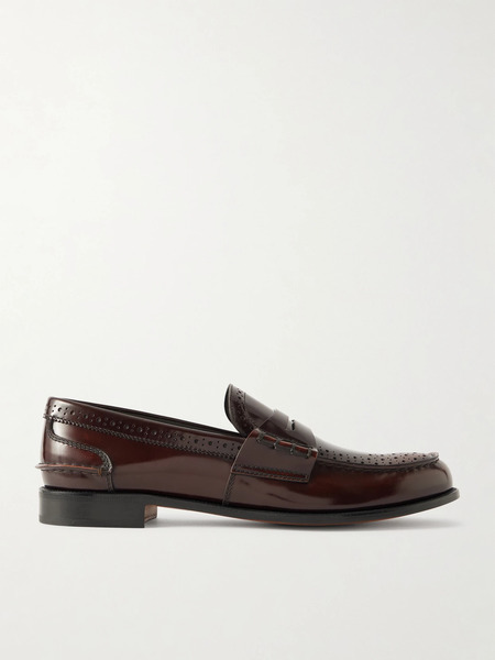  Church's Church's - Robin Glossed-leather Penny Loafers - Dark Brown 