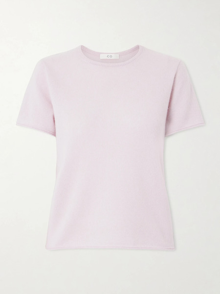  Co Co - Cashmere And Silk-blend T-shirt - Baby Pink 