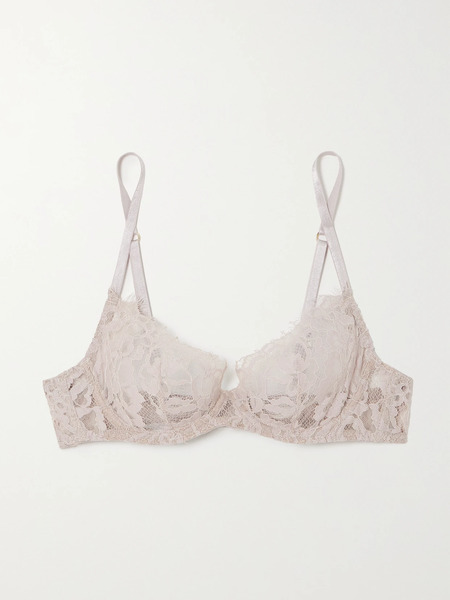  Coco De Mer Coco De Mer - Aurelia Corded Lace Underwired Soft-cup Bra - Blush 