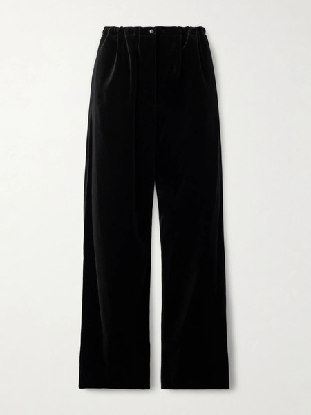  Colleen Allen Colleen Allen - Cotton-velvet Pants - Black 
