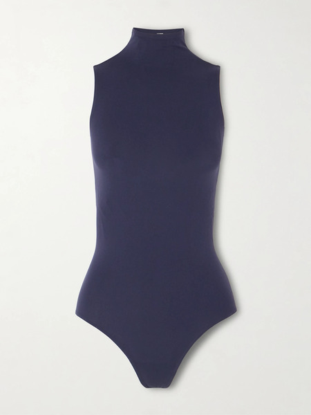  Commando Commando - Ballet Stretch-jersey Thong Bodysuit - Navy 