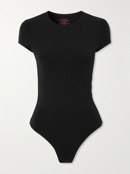  Commando Commando - Butter Luxe Stretch-micro Modal Bodysuit - Black 