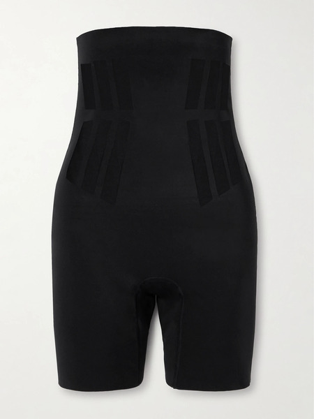  Commando Commando - Luxe Control Stretch Mesh-trimmed Tech-jersey Shorts - Black 