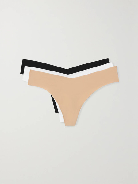  Commando Commando - Set Of Three Stretch Thongs - Neutral 