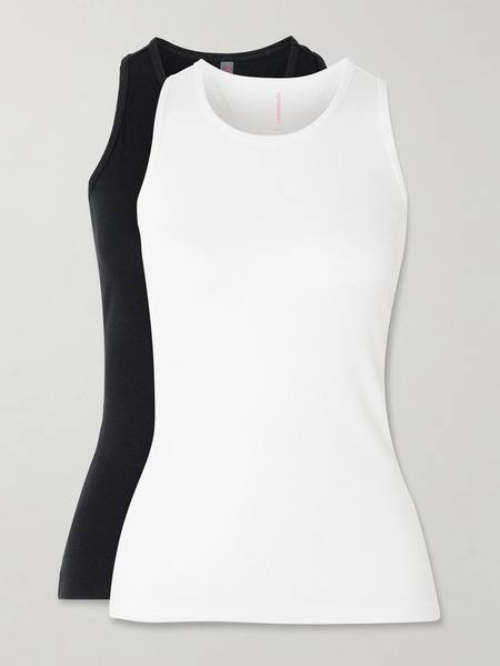  Commando Commando - Set Of Two Ribbed Stretch-jersey Tanks - Multi 