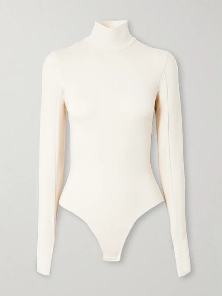  Commando Commando - Stretch-jersey Turtleneck Thong Bodysuit - Ivory 