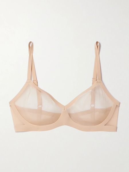  Commando Commando - Stretch-mesh Soft-cup Bra - Beige 