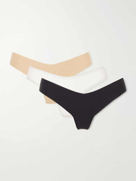  Commando Commando - Three-pack Cotton-blend Thongs - Multi 