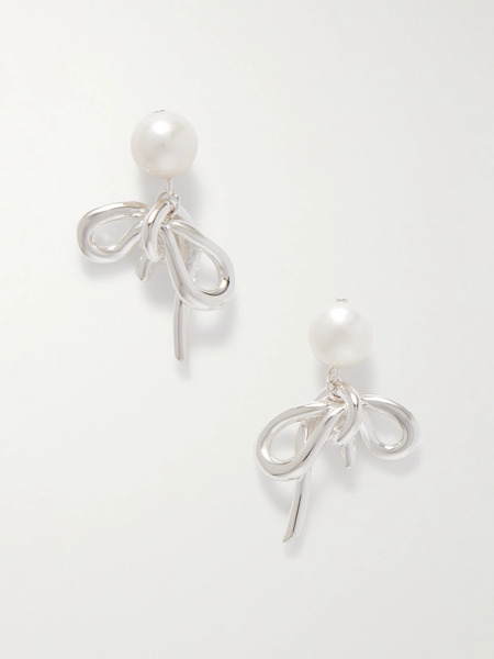  Completedworks Completedworks - Once In A Blue Moon Recycled Silver Pearl Earrings - One Size 