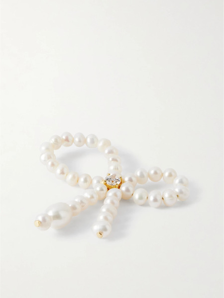  Completedworks Completedworks - Recycled Gold Vermeil, Pearl And Cubic Zirconia Ring - O 