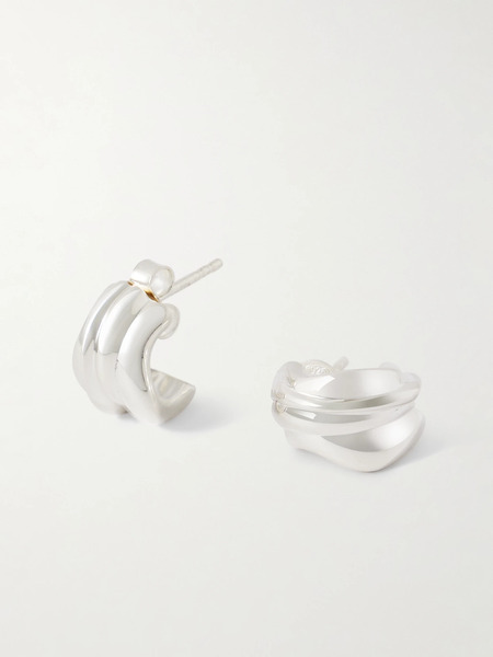  Completedworks Completedworks - Recycled Silver Hoop Earrings - One Size 