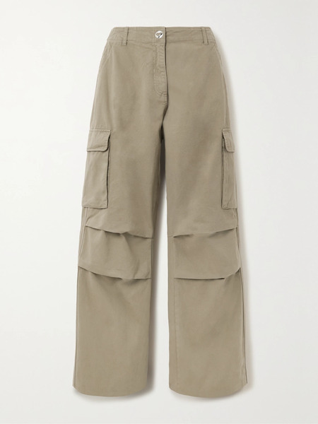  Coperni Coperni - Cotton-twill Wide-leg Cargo Pants - Dark Green 