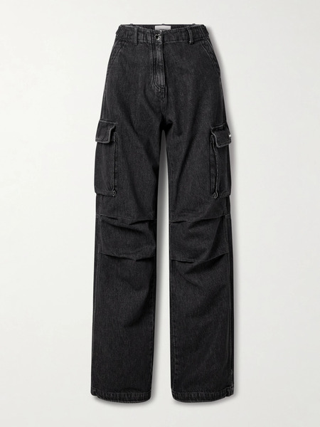  Coperni Coperni - High-rise Wide-leg Cargo Jeans - Black 