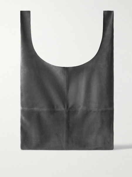  Cortana Cortana - U Xl Debossed Suede Shoulder Bag - Gray 