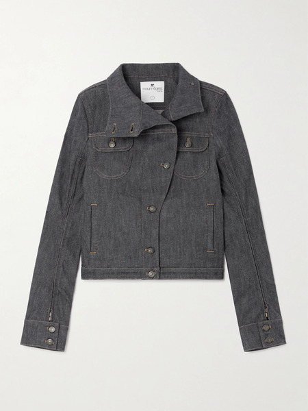  Courreges Courreges - Convertible Denim Jacket - Dark Gray 