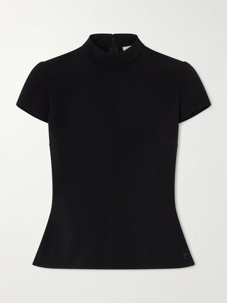  Courreges Courreges - Crepe Mockneck Top - Black 