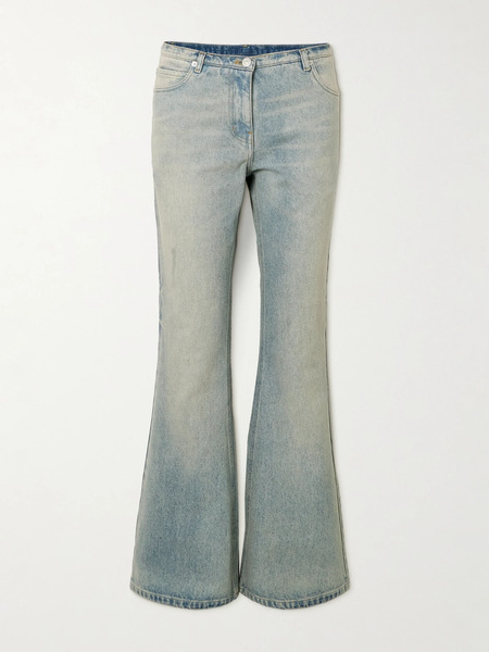  Courreges Courreges - Mid-rise Bootcut Jeans - Light Blue 