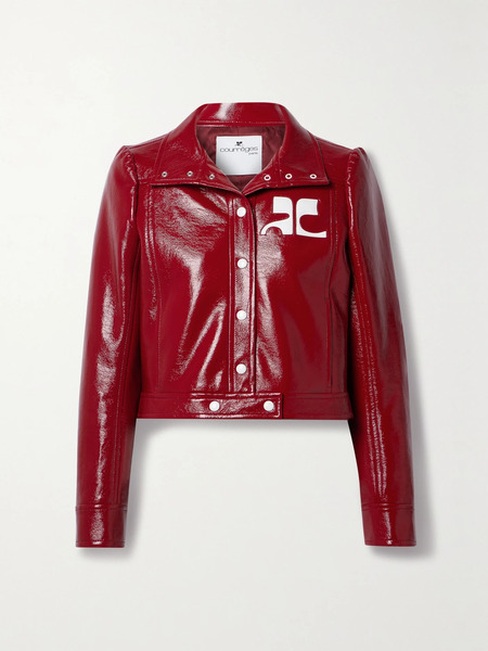  Courreges Courreges - Reedition Coated Cotton-blend Jacket - Red 